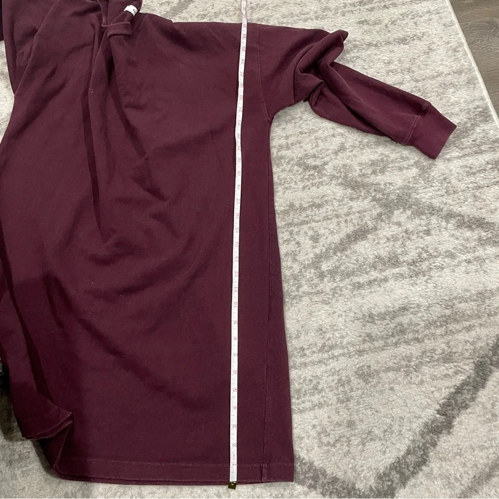 Tna Maroon Long Sleeve Sweater Dress Size 1 - Picture 9 of 10